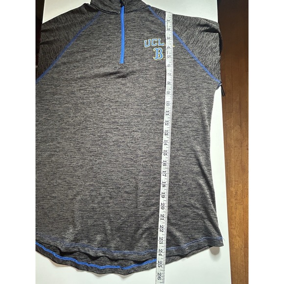Women's Size L Colosseum Black UCLA Bruins Bikram Lightweight Quarter-Zip Long - Picture 7 of 8